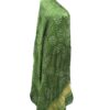 Green Bhandej modal silk Dupatta with golden zari