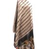 Printed Tussar silk Dupatta with contrast border, art from Bihar