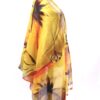 Floral digital print on pure linen Dupatta, fabric from Bihar