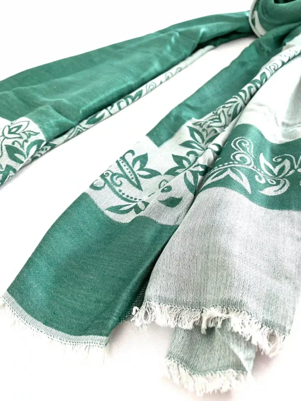 Reversible solid pashmina shawl